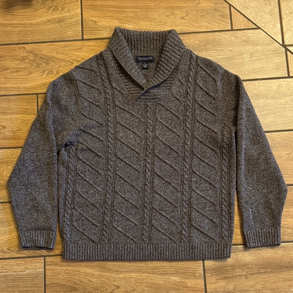 Roundtree & Yorke Other - Roundtree & Yorke Cable Knit Sweater Men’s Gray L
